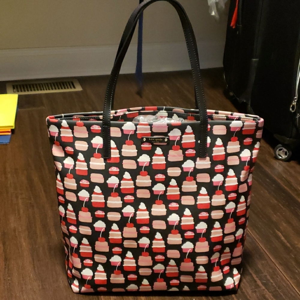 Kate Spade cake canvas tote